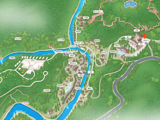 瀍河回族结合景区手绘地图智慧导览和720全景技术，可以让景区更加“动”起来，为游客提供更加身临其境的导览体验。
